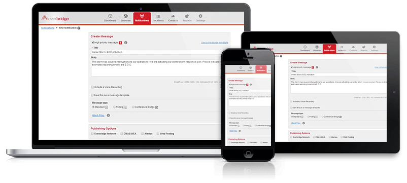 screenshot of Everbridge IT Alerting